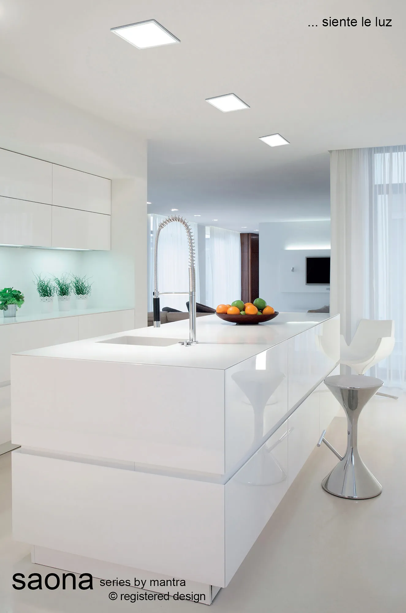 Saona Recessed Ceiling Luminaires Mantra Fusion Square/Rectangular Recess Ceiling